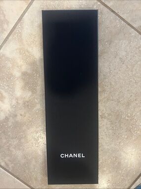 CHANEL Black Rectangular Logo Box
